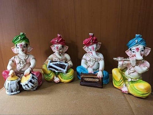 Resin Musical Ganesha Showpiece
