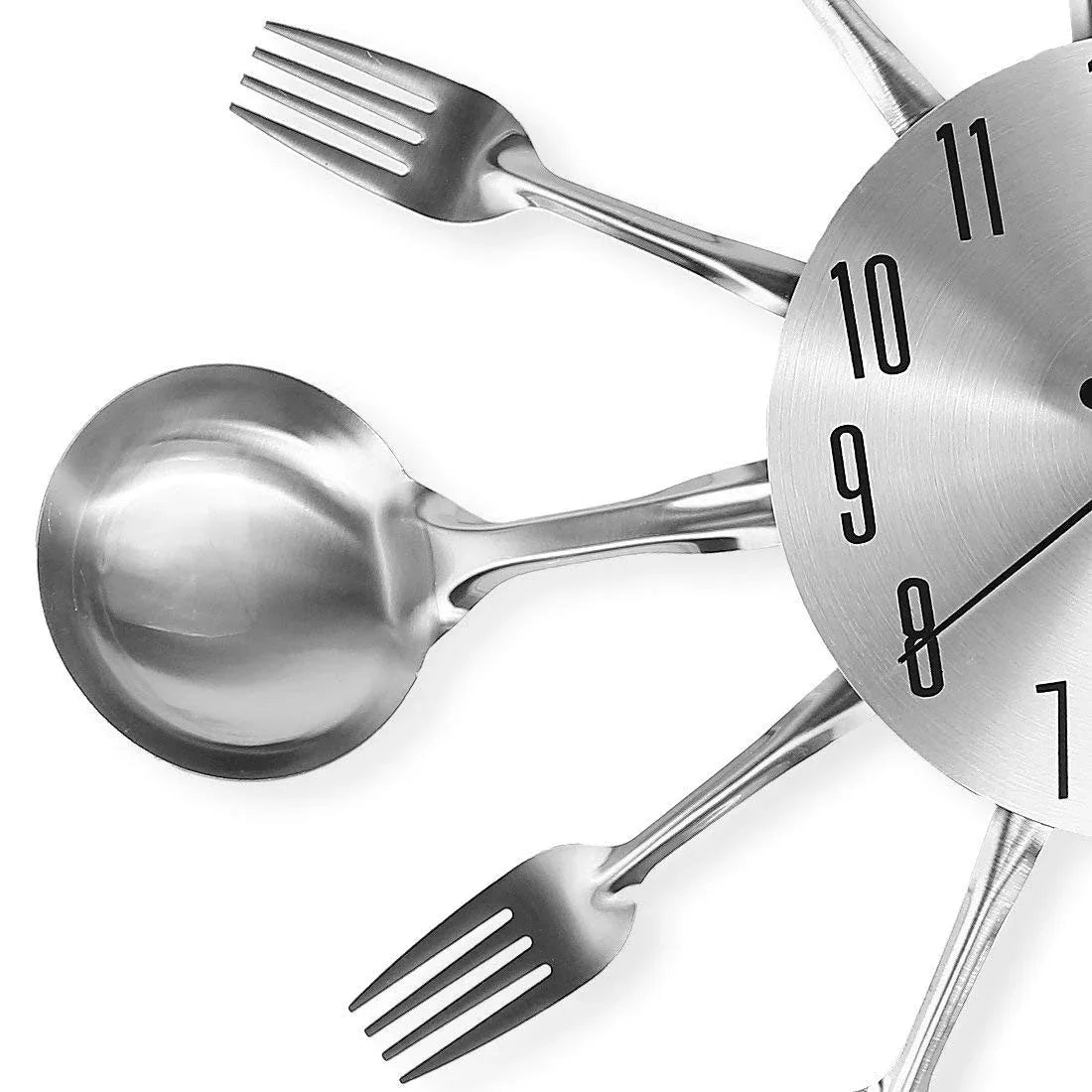Indian Cutlery Set Kitchen Wall Clock