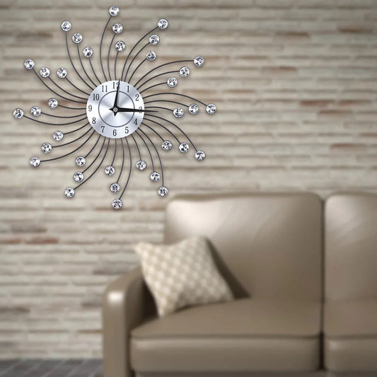 Crystal Starburst Wall Clock