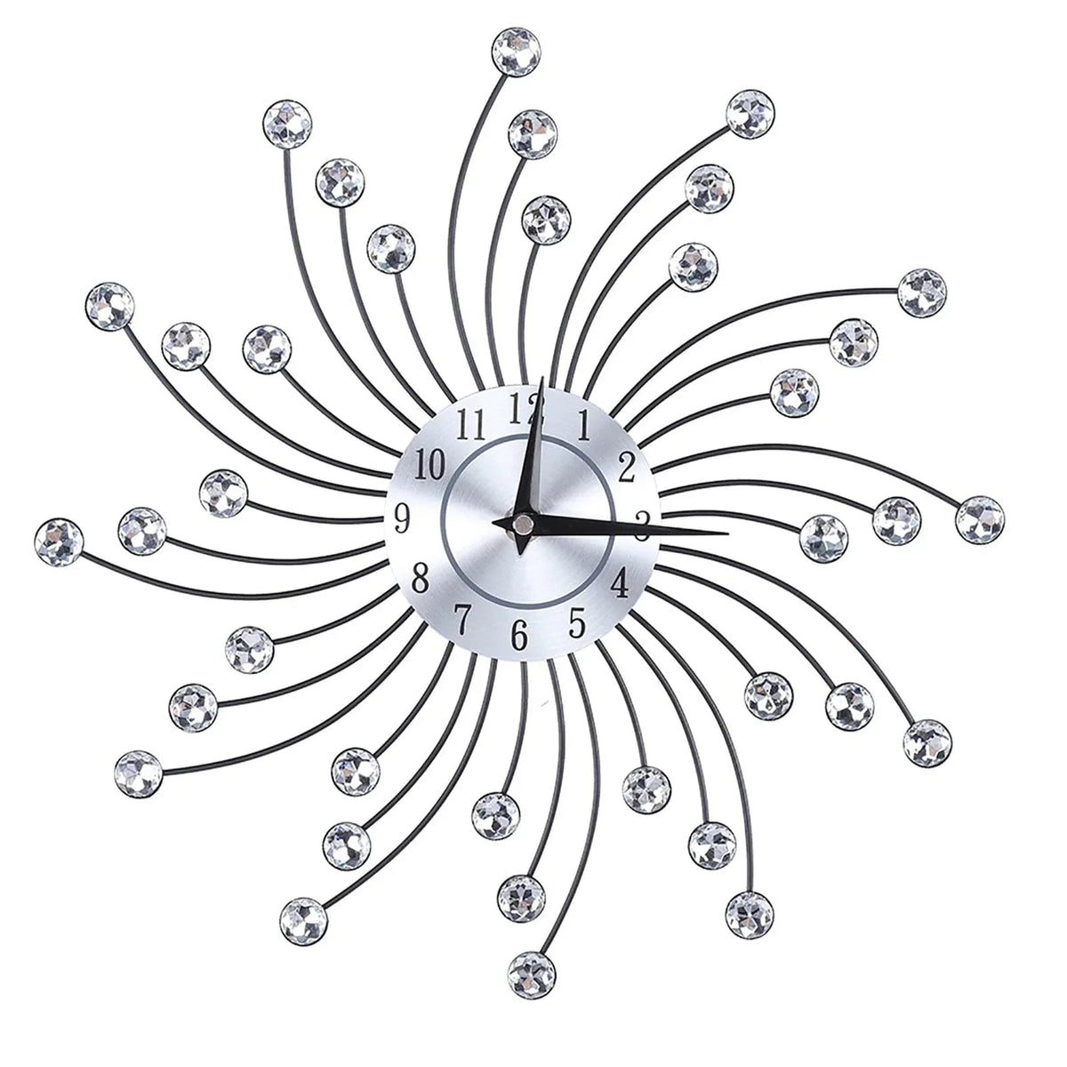 Crystal Starburst Wall Clock