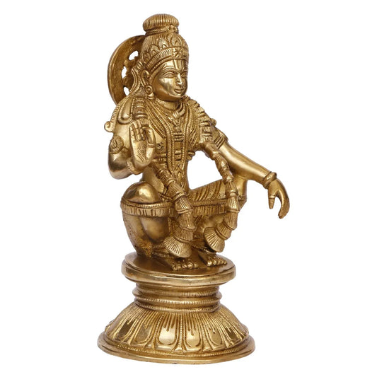 Brass Lord Ayyappa Idol-ArtyCraftz.com