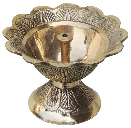Brass Diya Deepak Akhand Jyoti Pooja Gifting, House Warming, Wedding