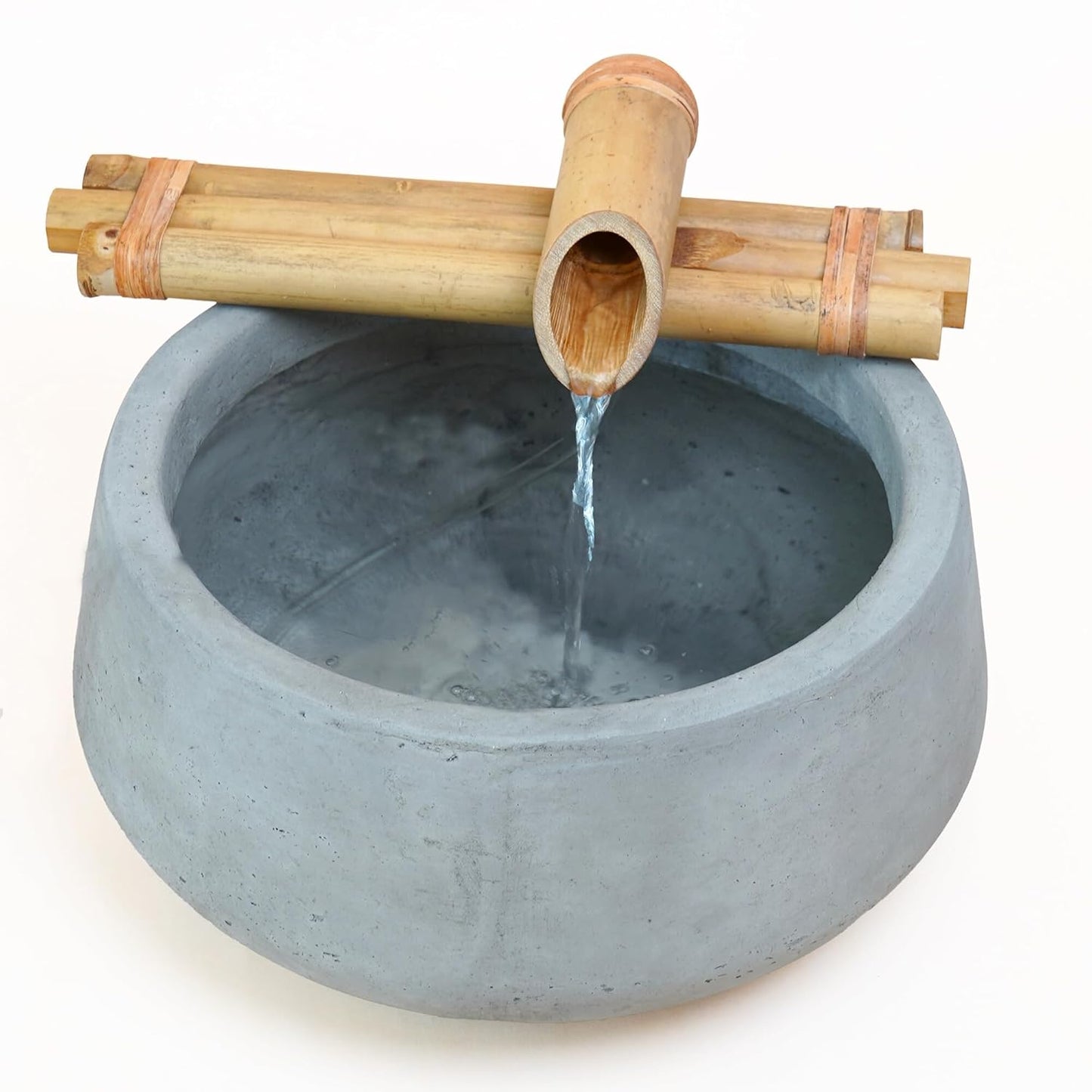Bamboo Three Arm Water Spout & Pump