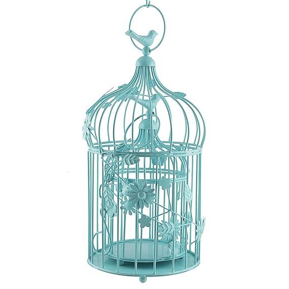 Iron Bird Cage Sky Blue Color