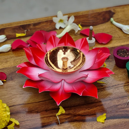 Brass Lotus Brass Lotus Diya lamp