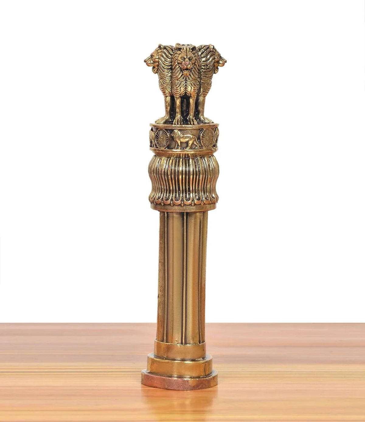 Bronze Ashoka Pillar Showpiece-ArtyCraftz.com