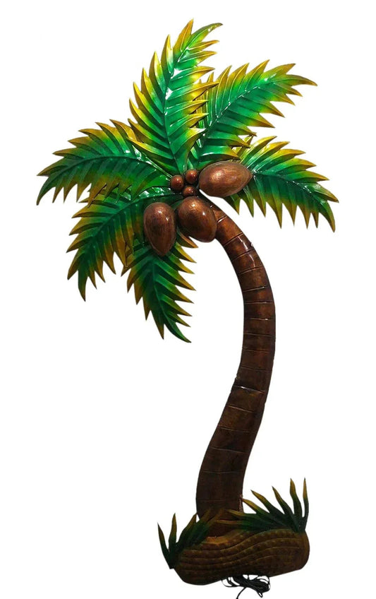 Iron Palm Tree LED Wall Art- ArtyCraftz.com