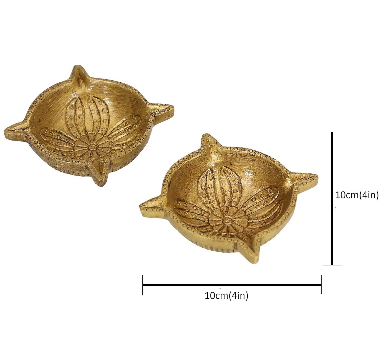 Brass Kuber Diya Set of 2-ArtyCraftzcom