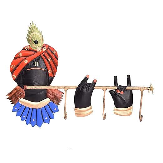 Handmade Metal Krishna Key Hanger 12*7 Inches