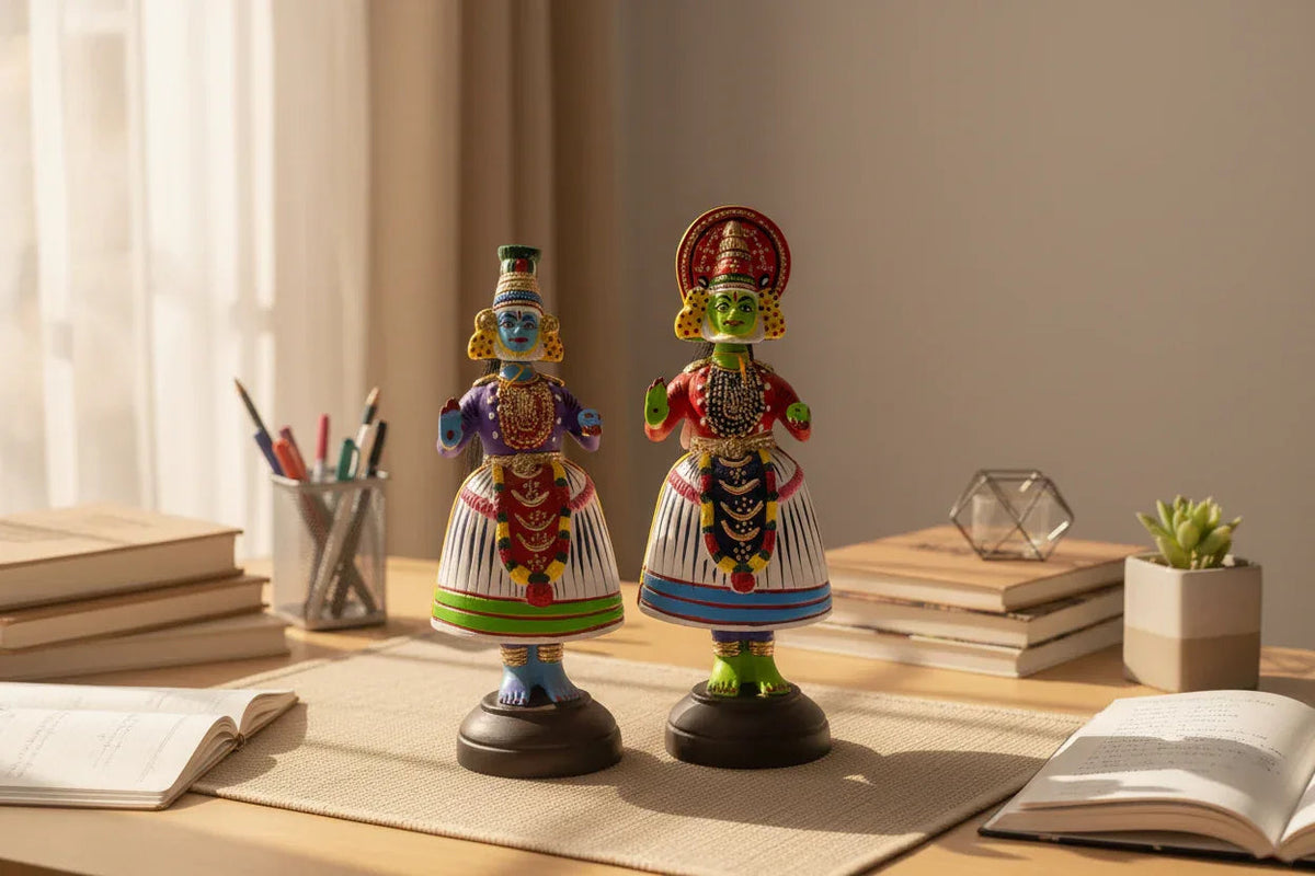 Kathakali Dancing Doll Set-ArtyCraftz.com