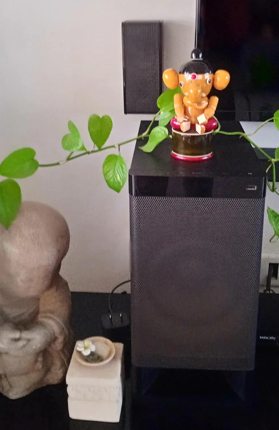 Wooden Etikoppaka Vidya Ganesha