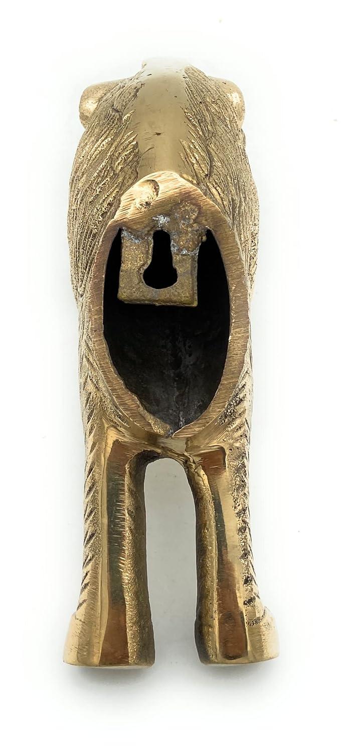 Bhunes Brass Lion Sculpture Wall Hanging