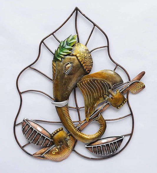Handcrafted Metal Lord Ganesha Wall Art