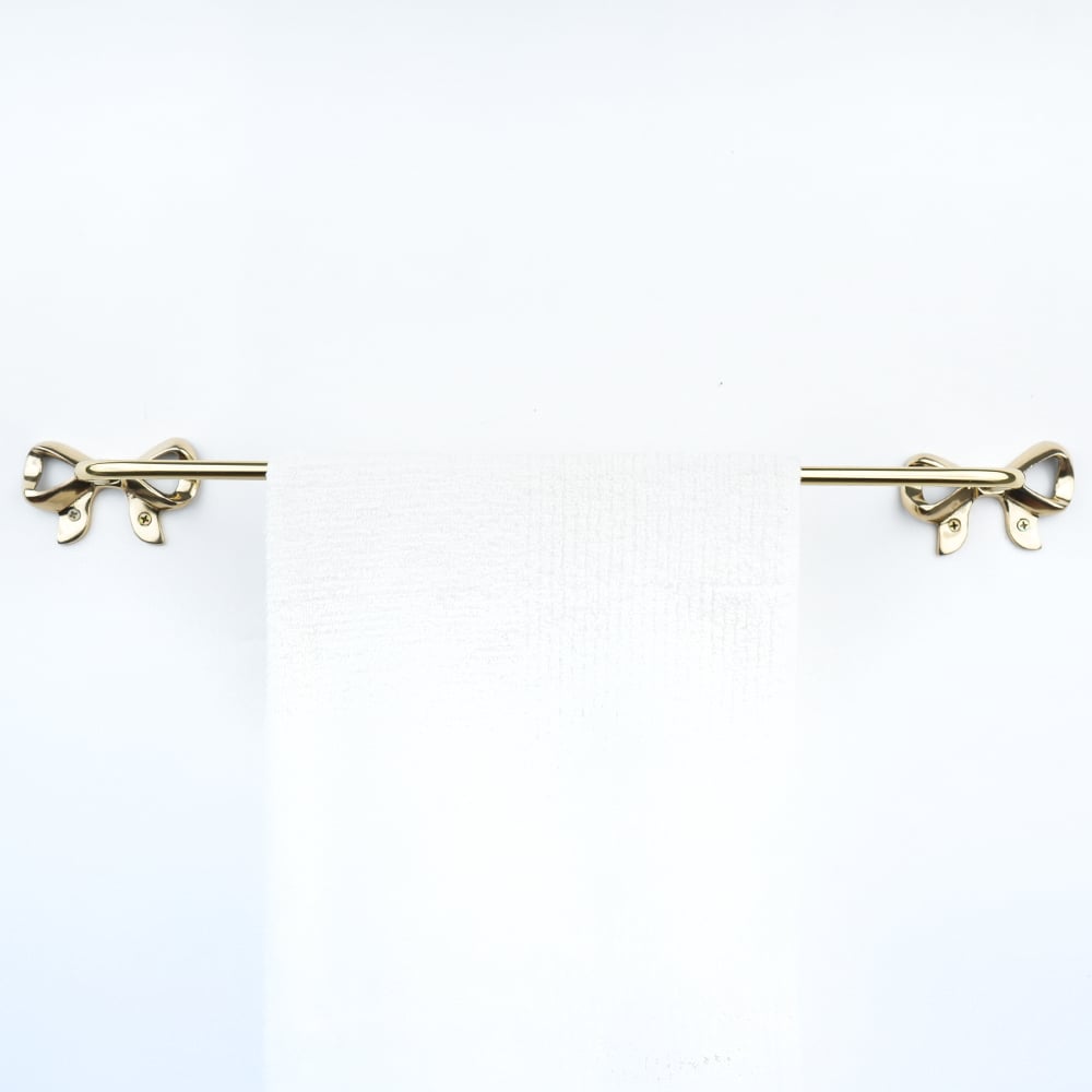 Brass Bow Towel Rod-ArtyCraftz.com