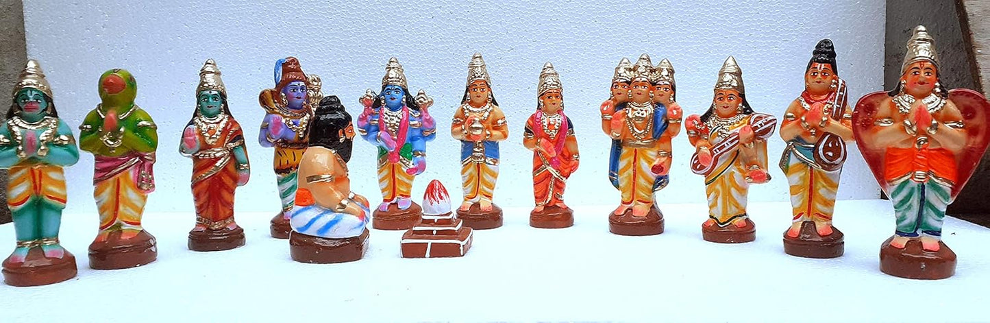 Handcrafted Papier Mache Srinivasa Kalyana Set – Traditional Wedding of Lord Venkateswara