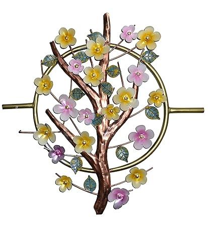 Amazing Metal Flower with leaves and Branch Art for Decor