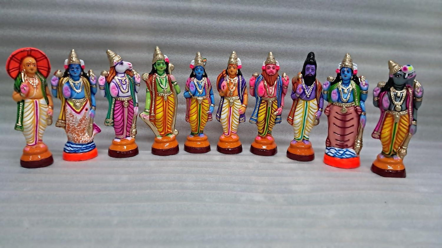 Clay Dasavatharam Set