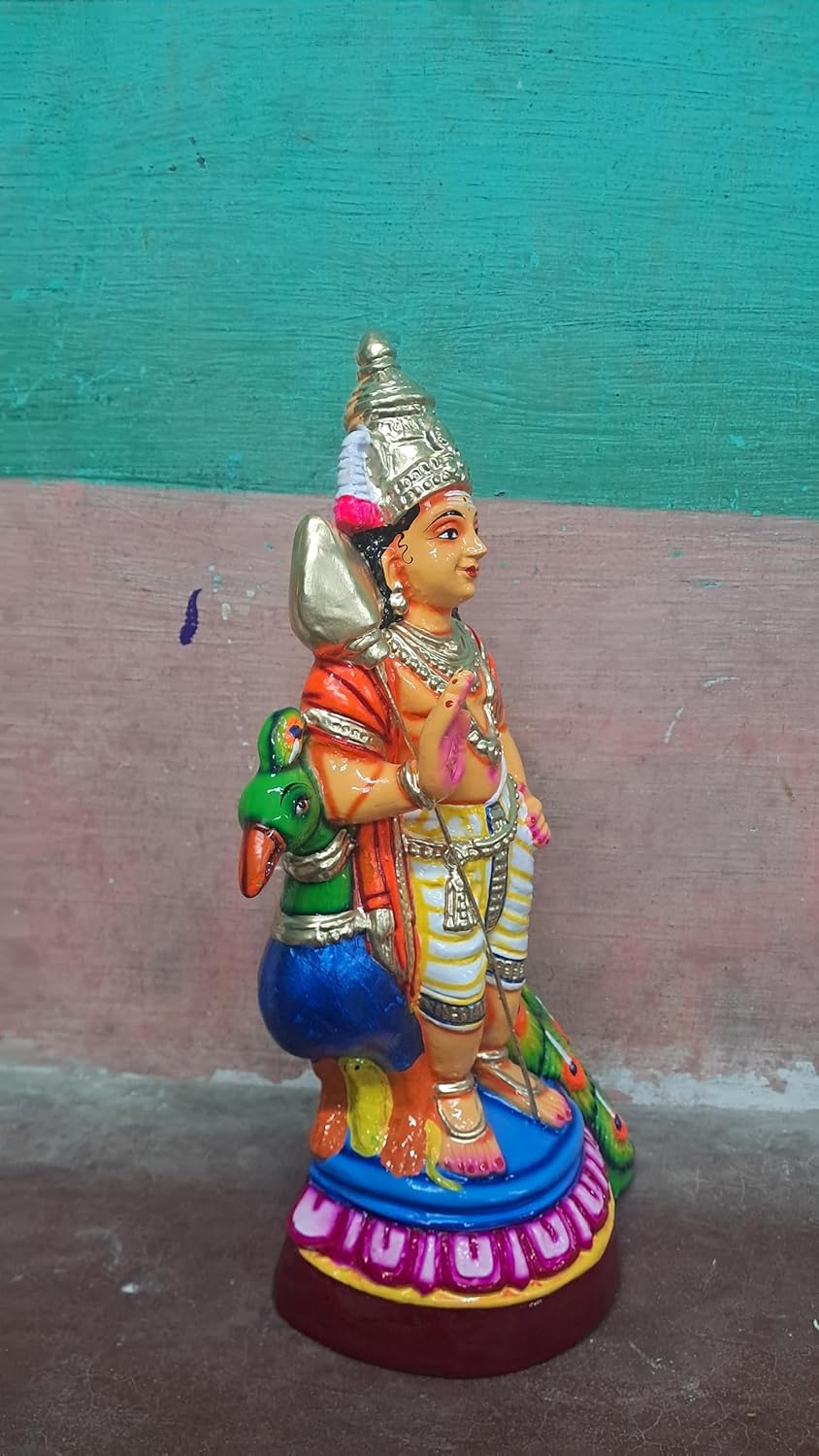Lord Murugan Paper Mache Golu Doll