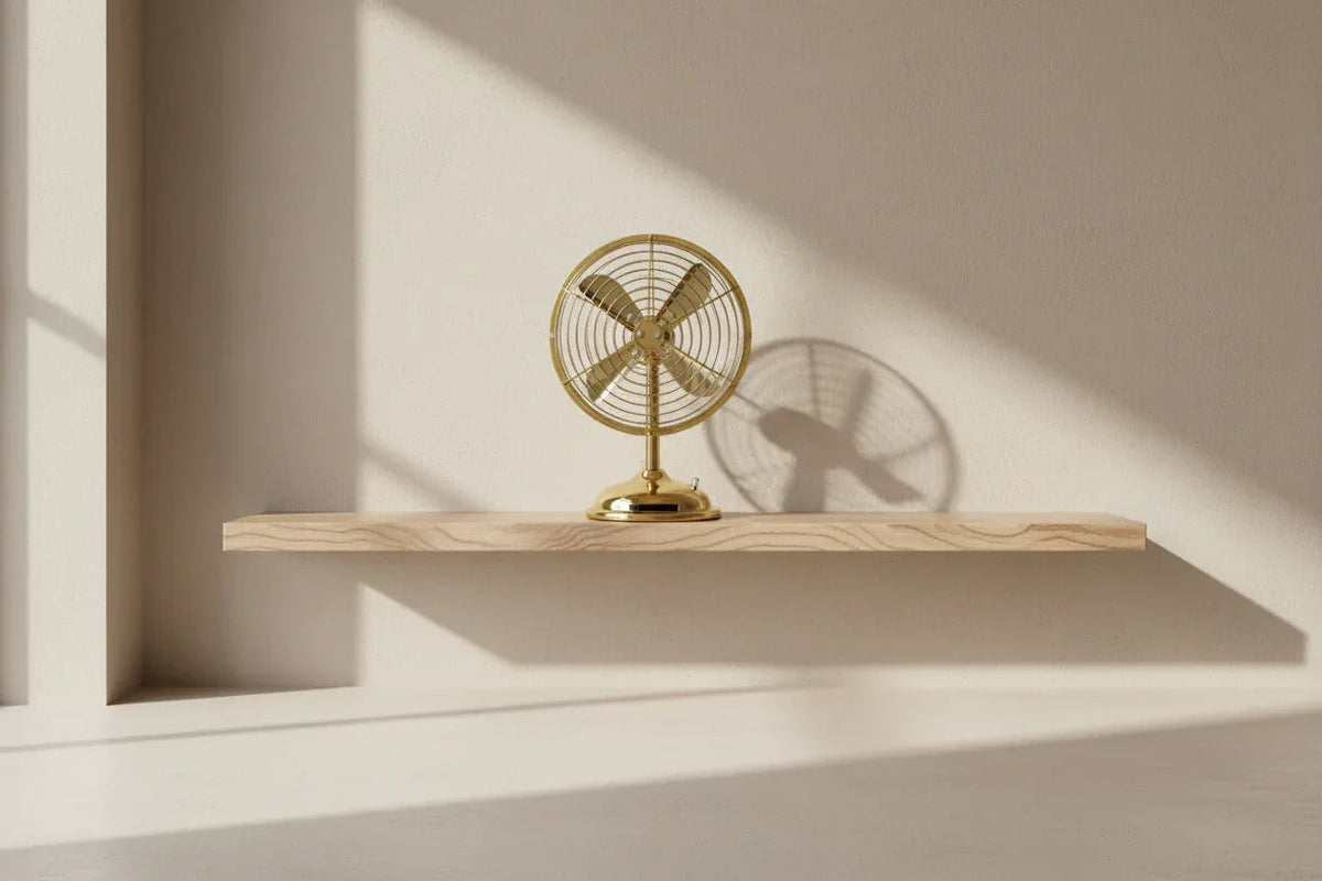 Miniature Vintage Brass Table Fan Showpiece -ArtyCraftz.com