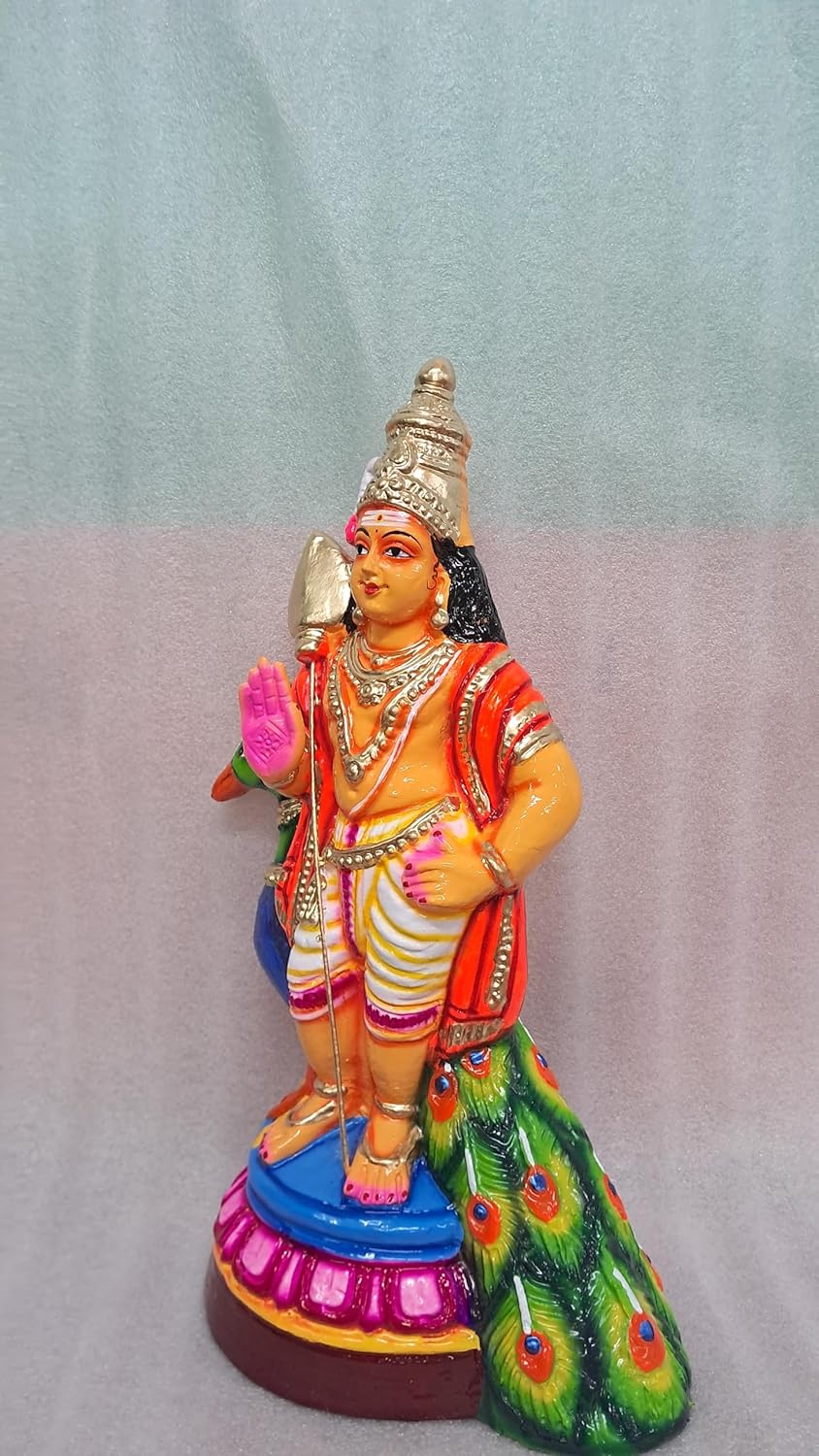 Lord Murugan Paper Mache Golu Doll