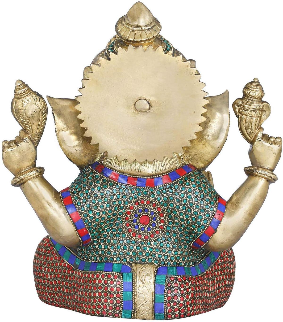 12 inch multicolor Lord Ganesha idol for home temple-ArtyCraftz.com