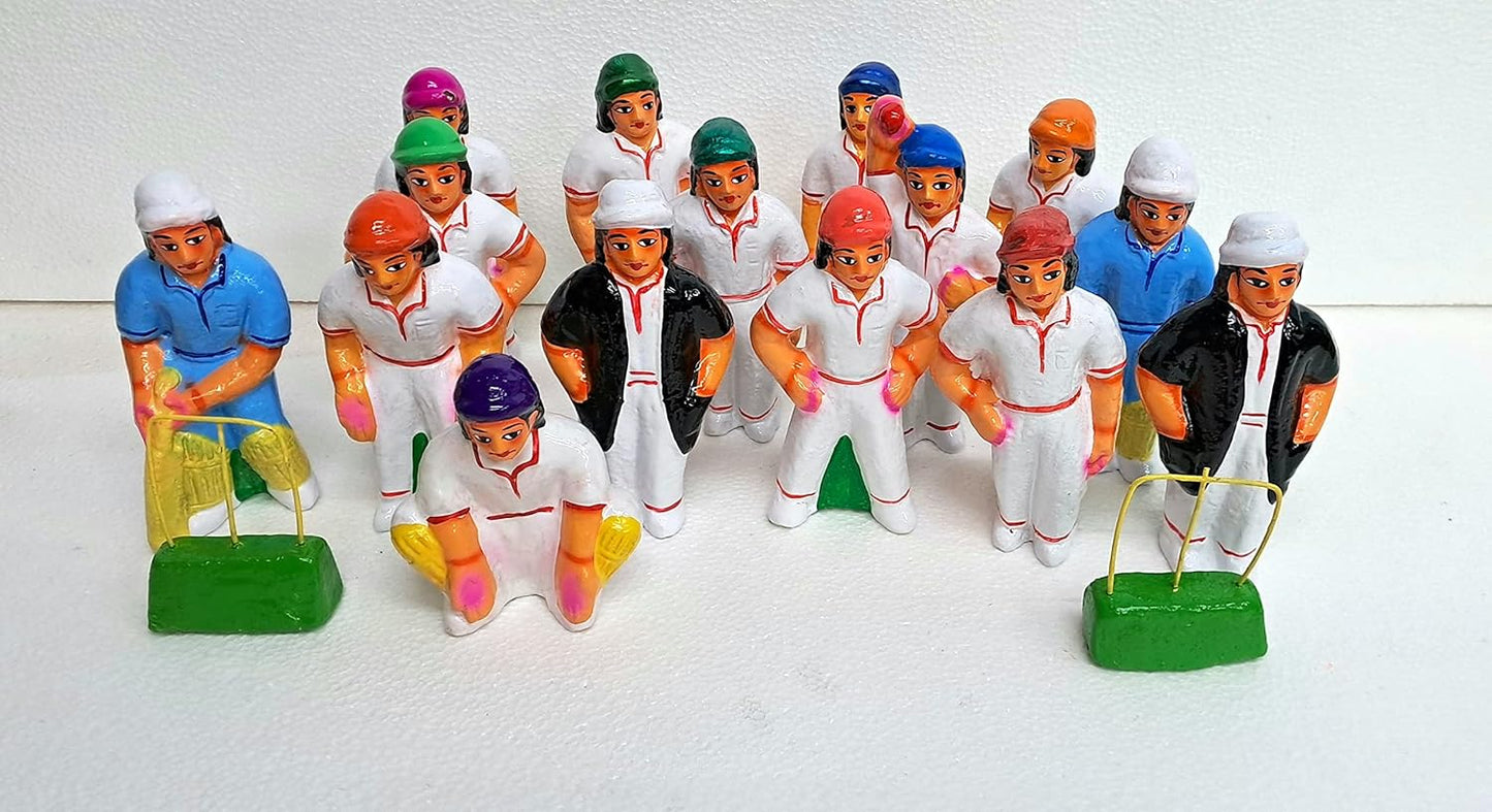 Cricket Set Clay Golu Dolls