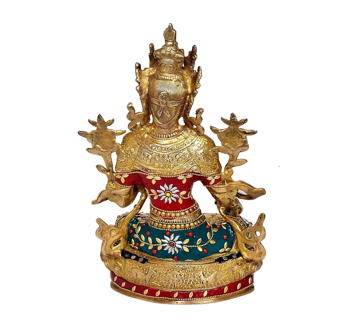 Handcrafted brass Tara decorative figurine antique finish-ArtyCraftz.com