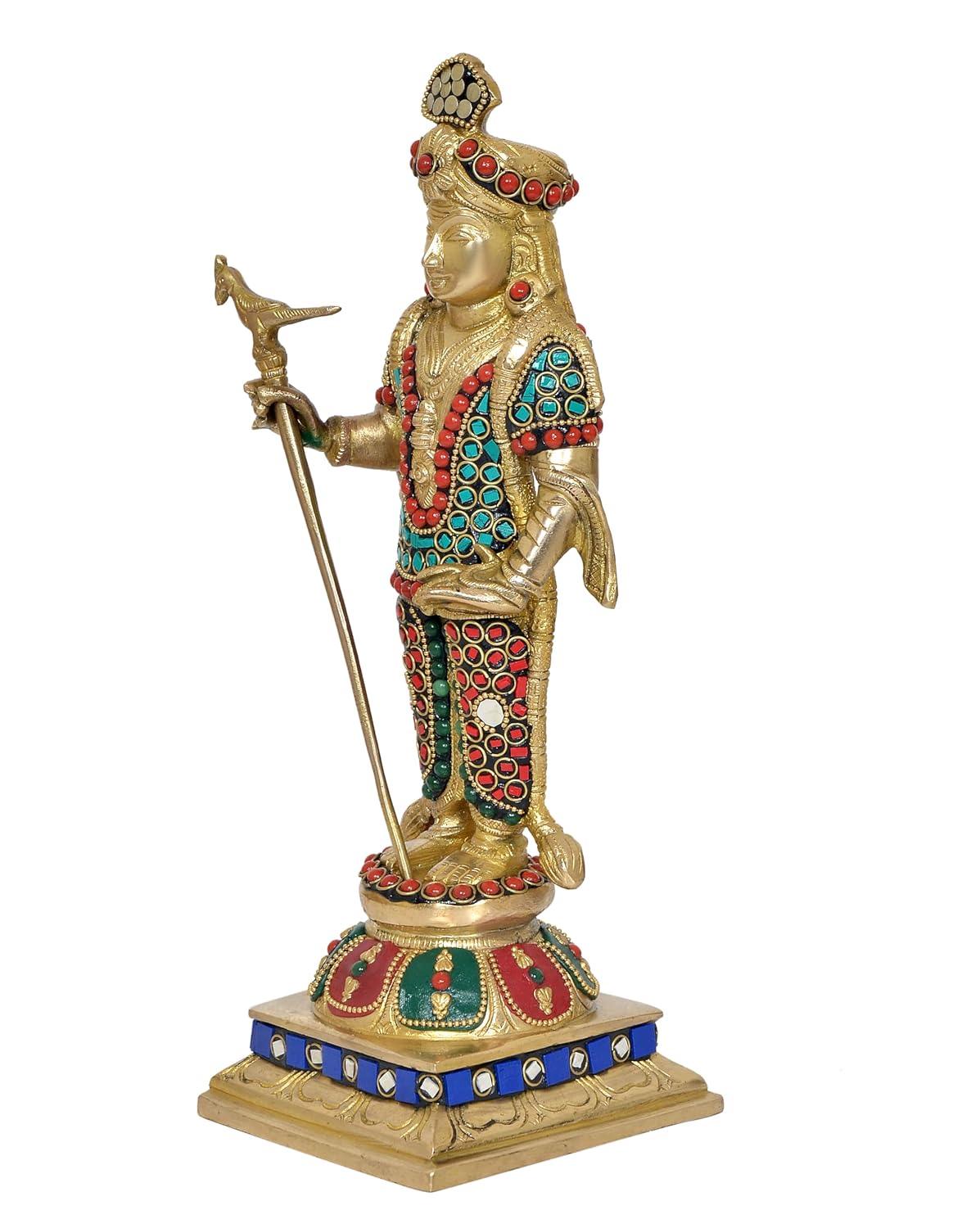 Brass Palani Raja Alangara Murugan Idol-ArtyCraftz.com
