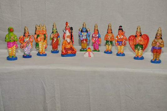 Handcrafted Papier Mache Srinivasa Kalyana Set – Traditional Wedding of Lord Venkateswara