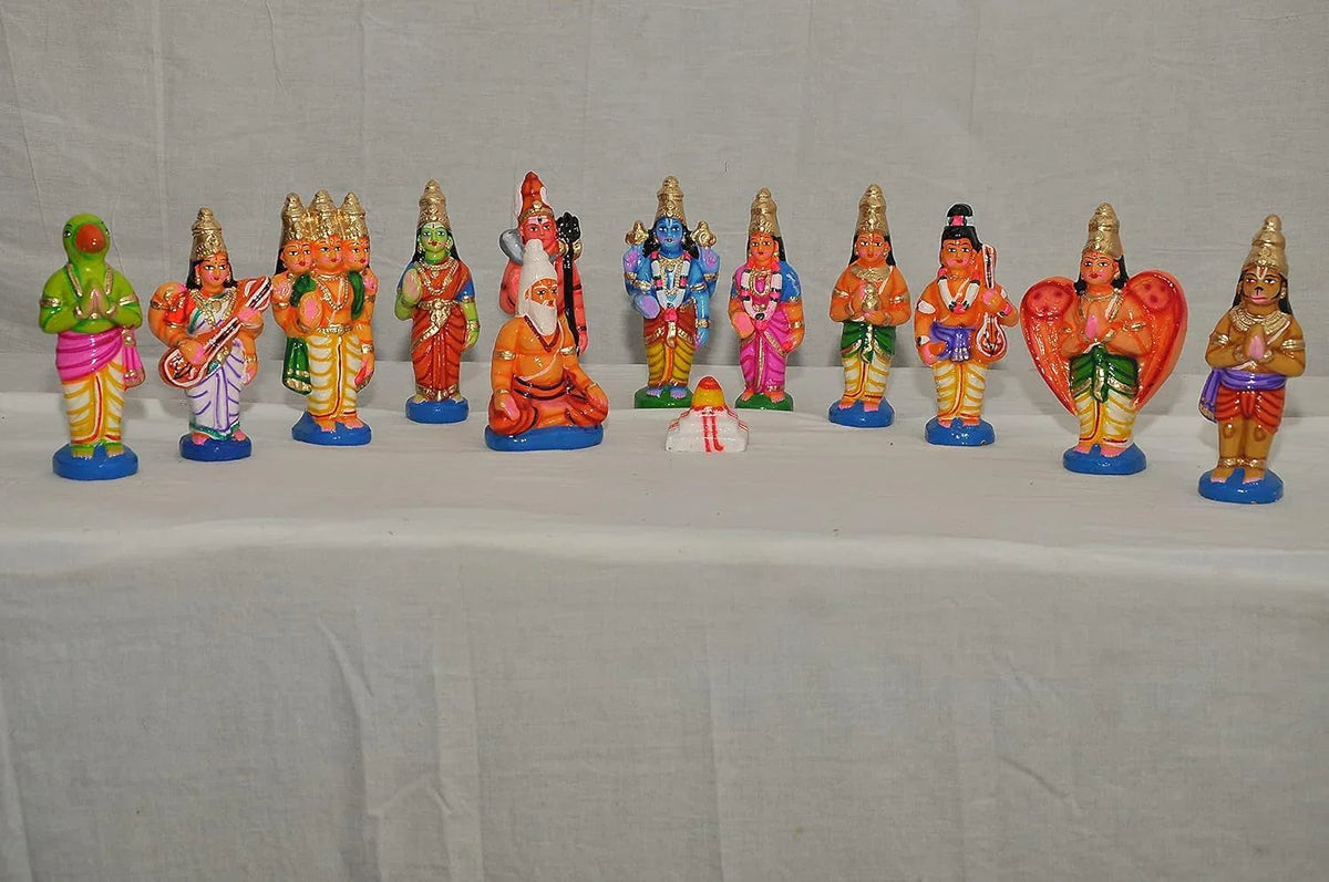 Handcrafted Papier Mache Srinivasa Kalyana Set – Traditional Wedding of Lord Venkateswara