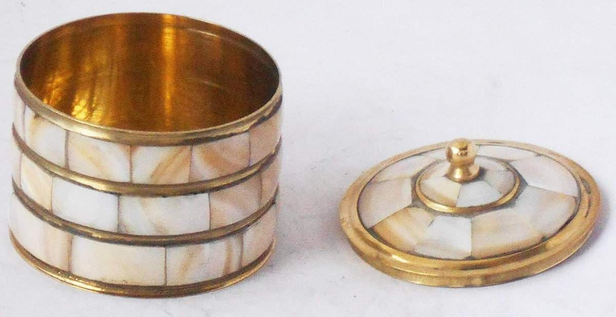 Handcrafted Brass Mini Jewellery Box for Childrens