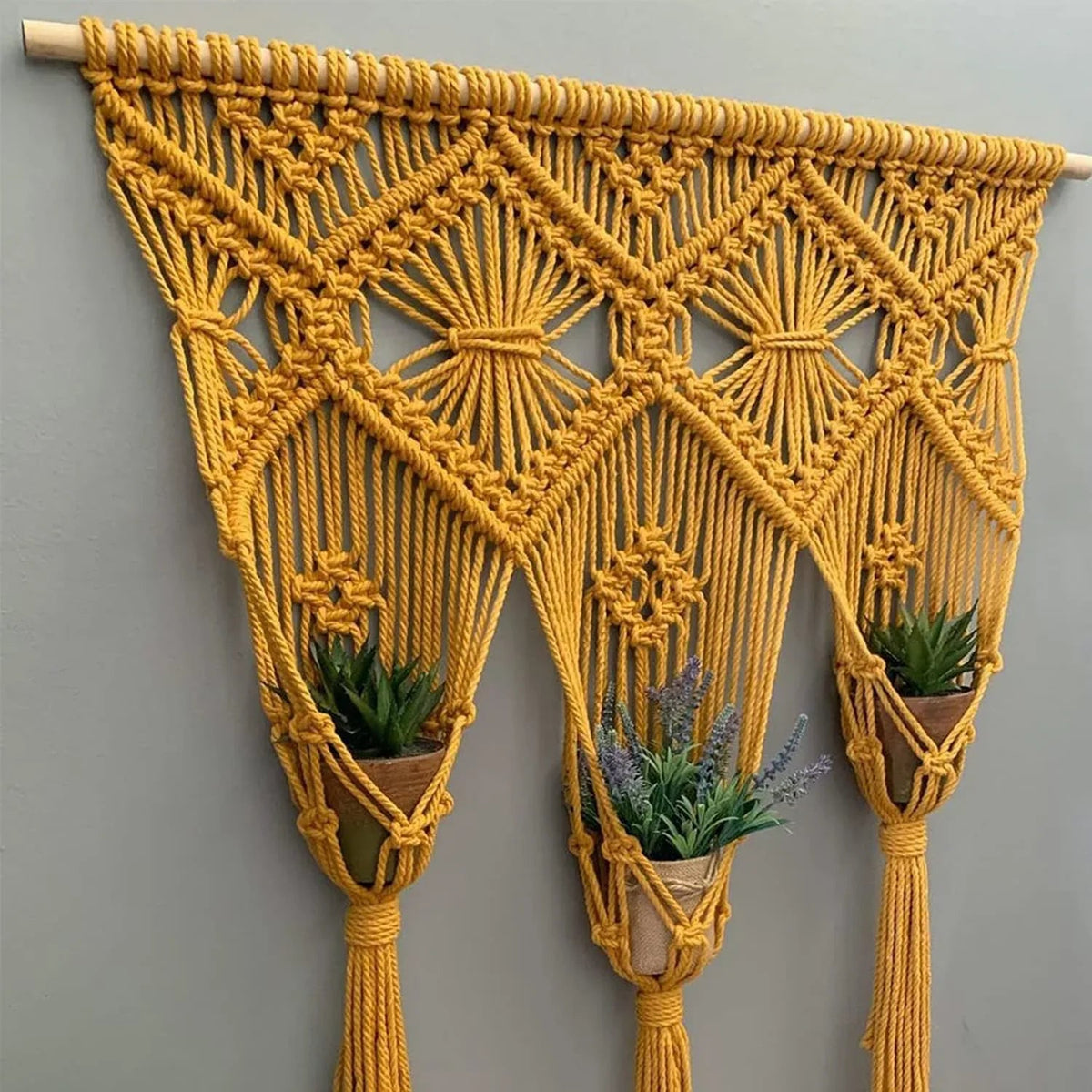 Boho Macrame Wall Hanging Planter- ArtyCraftz.com