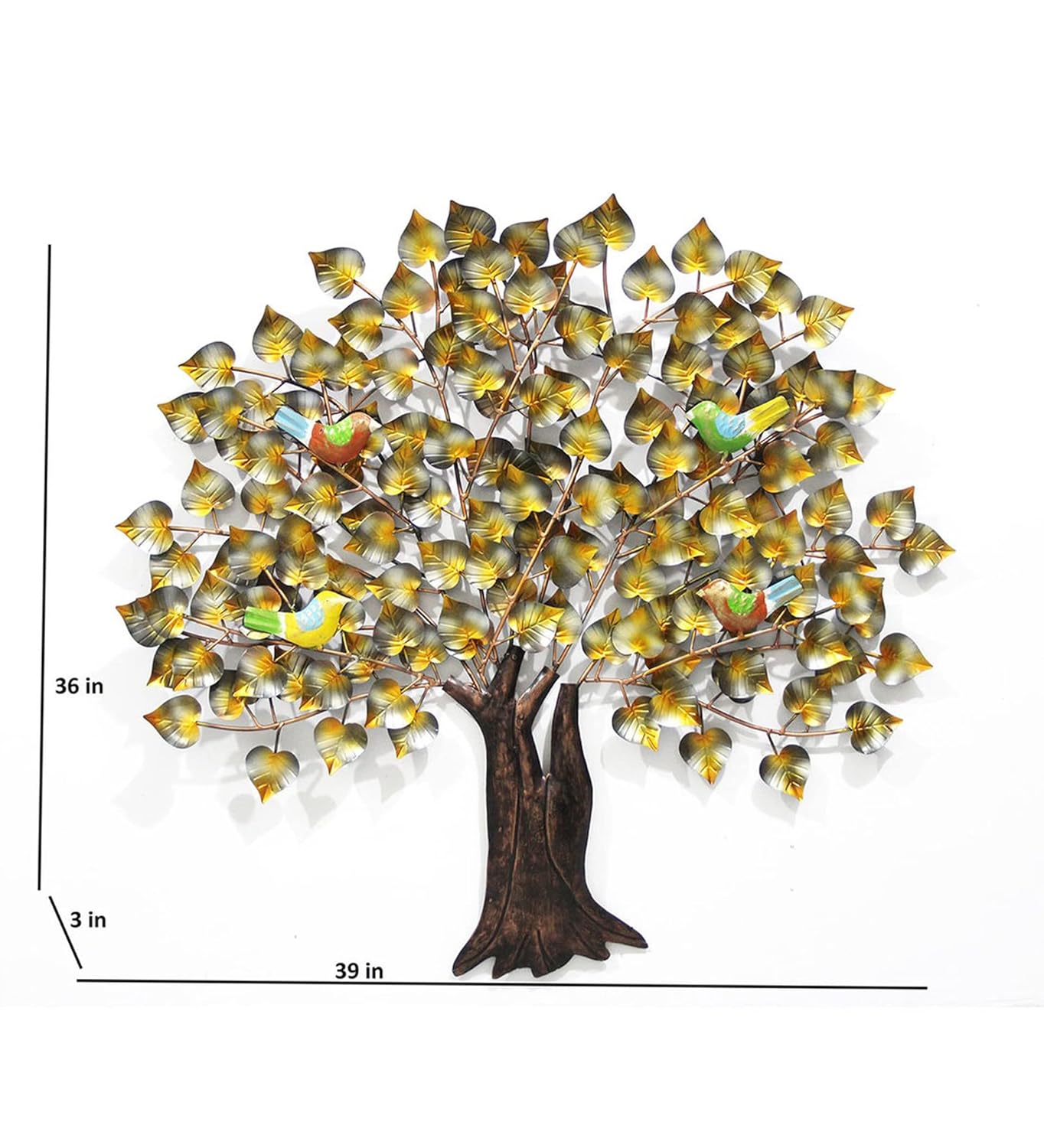 Handcrafted Iron Birch Tree Wall Art