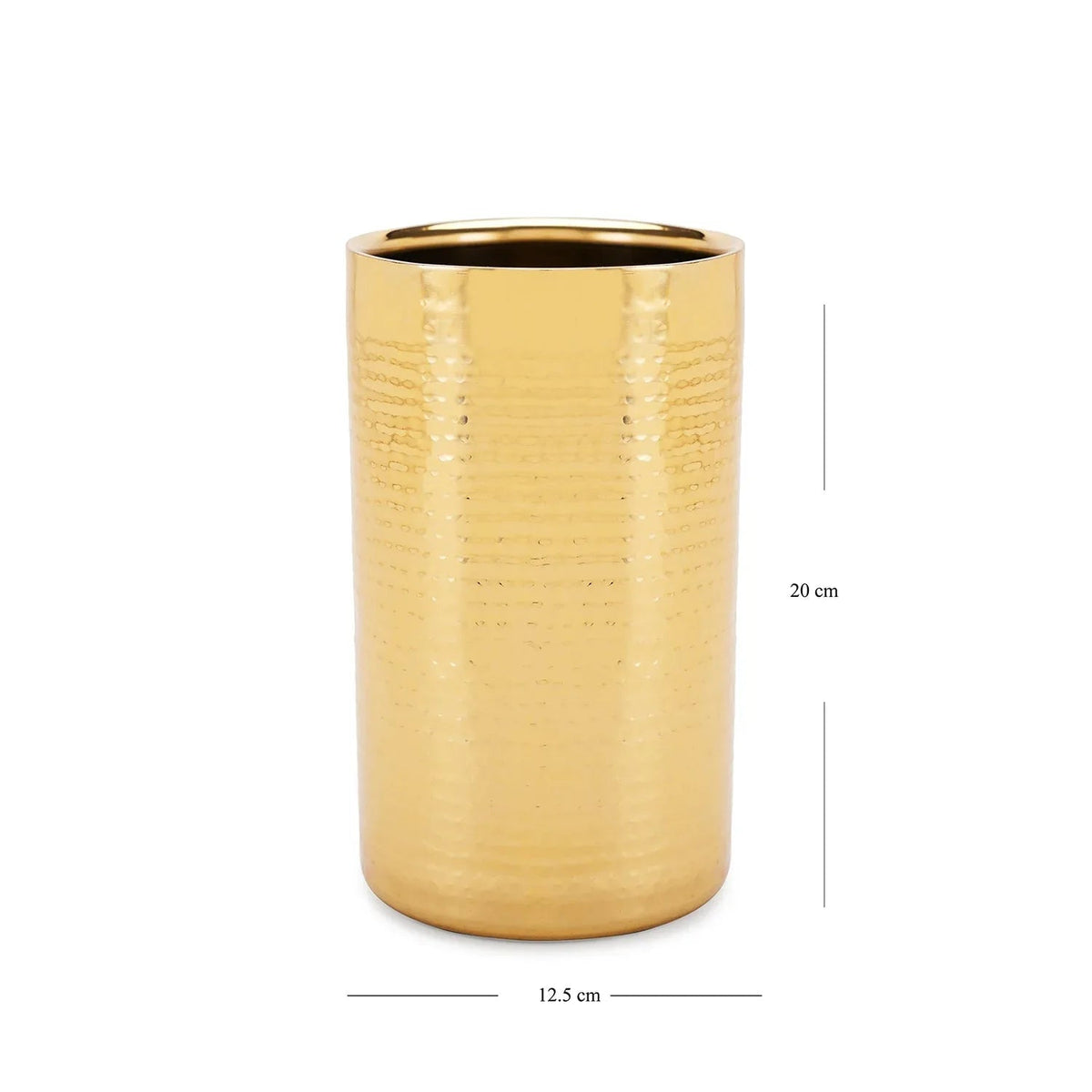 Gold Hammered Metal Wine Chiller
