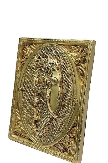 Ganesha Wall Plate Made of Brass