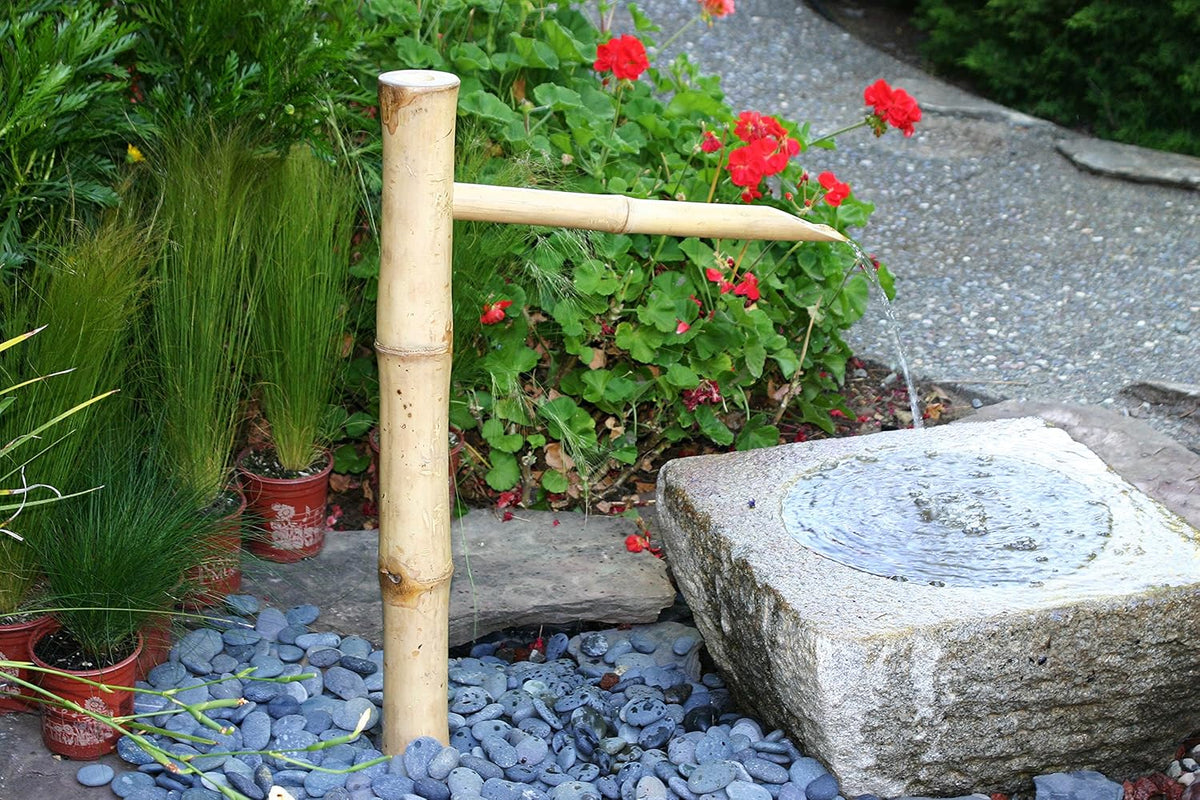 Single Sprout Garden Pond Bamboo Fountain