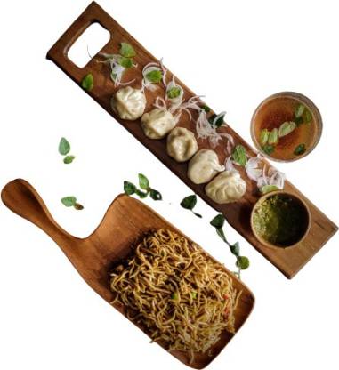 Acacia Wooden Sleeky Design Platter- ArtyCraftz.com