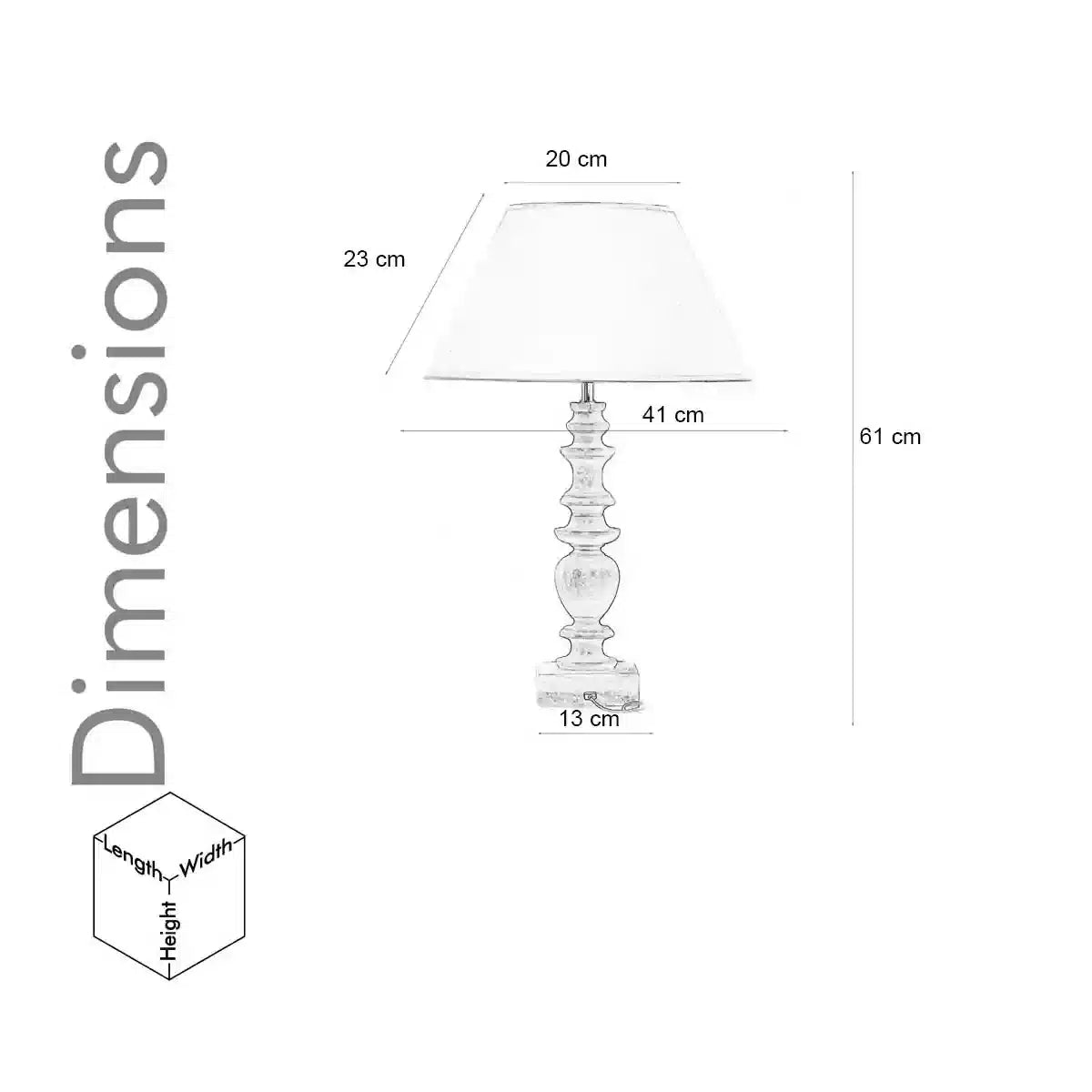 Akira Hand Crafted Solid Wood Walnut Finish Table Lamp for home and office decor-ArtyCraftz.com