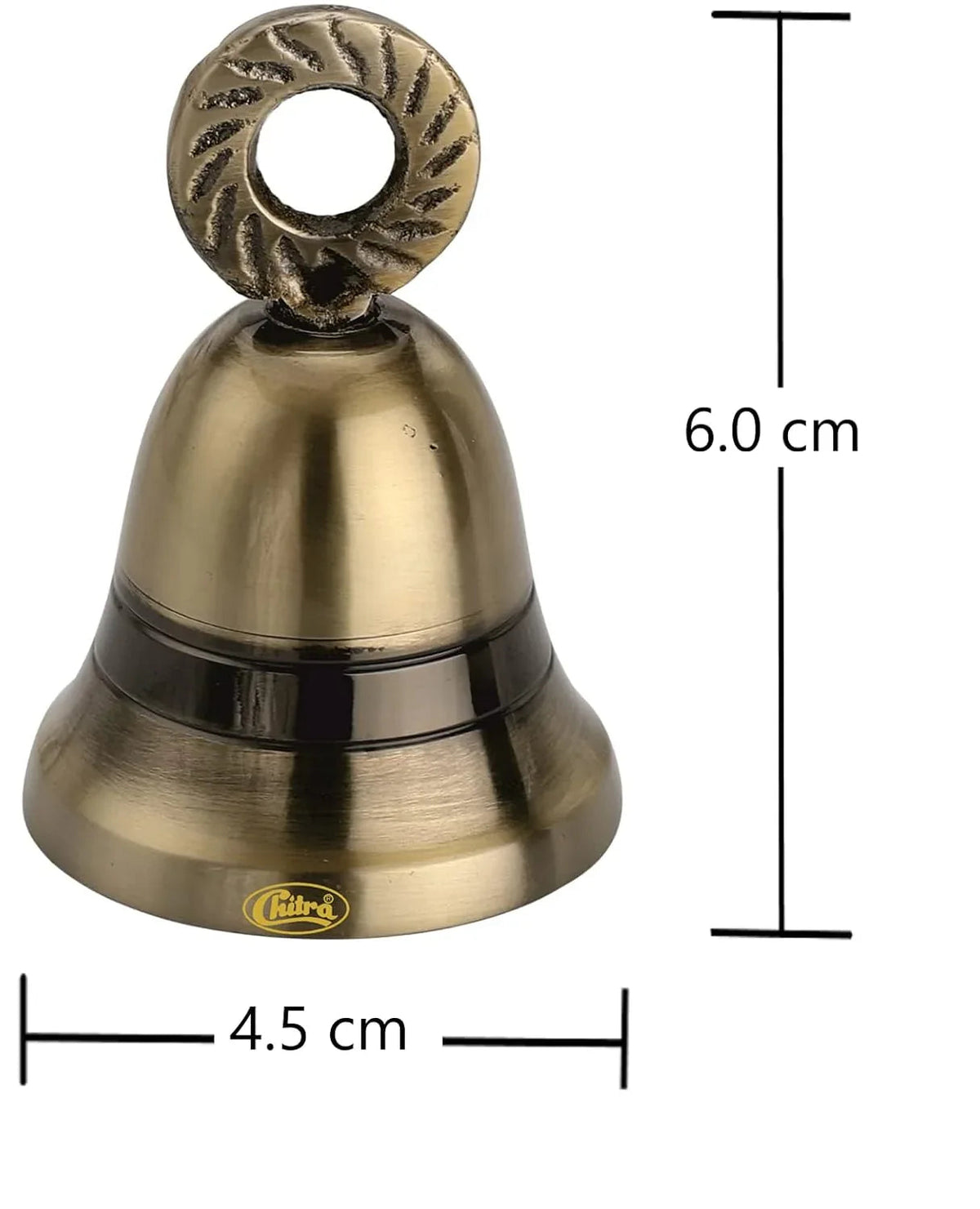 Antique Brass Mexican Decorative 2 Inches Door Bells for Pooja Room-ArtyCraftz.com