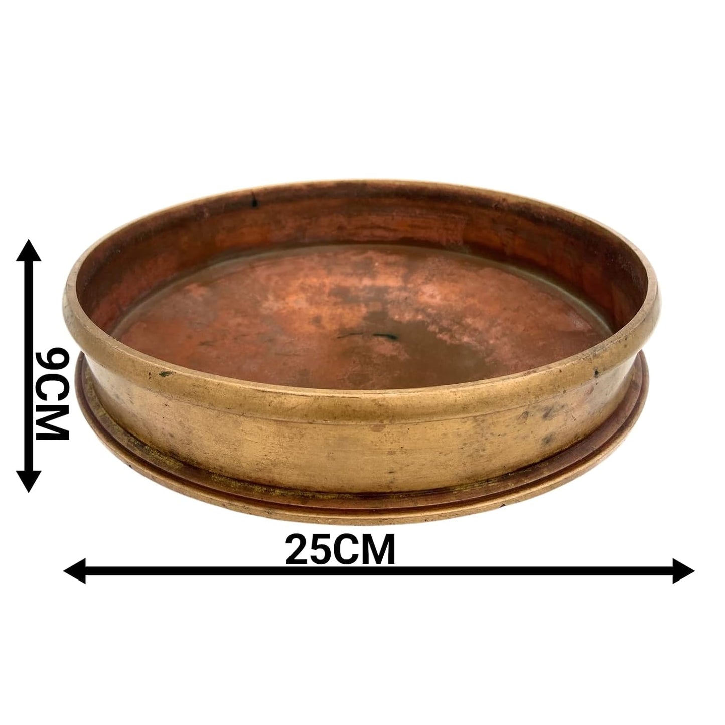 Antique Brass Urli Bowl 25 cm Traditional Decorative Urli for Home & Puja - ArtyCraftz.com