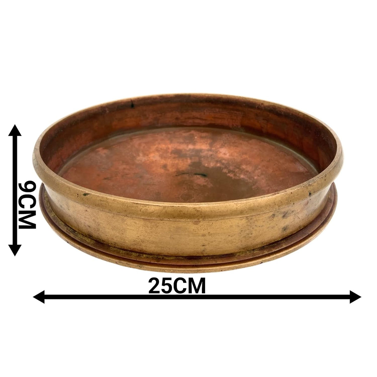 Antique Brass Urli Bowl 25 cm Traditional Decorative Urli for Home & Puja - ArtyCraftz.com