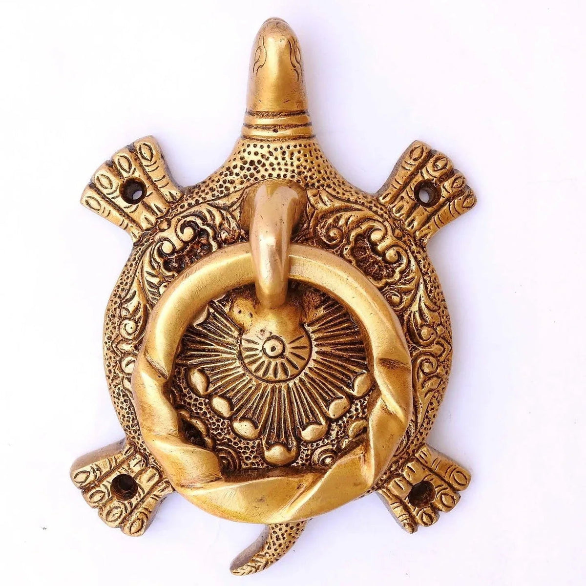 Antique Door Knocker with Fengsui Tortoise Style Decorative Door Decor - ArtyCraftz.com