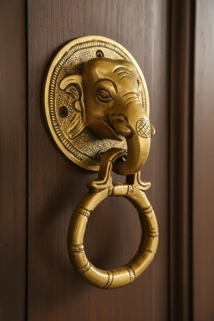 Antique Elephant Face Door Knocker - ArtyCraftz.com