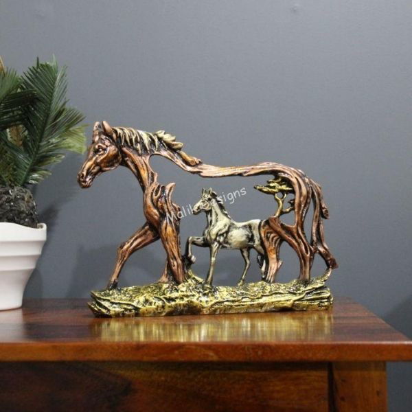 Antique Horse Showpiece Good Luck Wealth Income Bright Future Decorative Items - ArtyCraftz.com