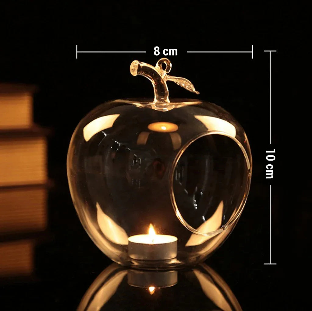 Apple Shape Candle Holder with Hanging String