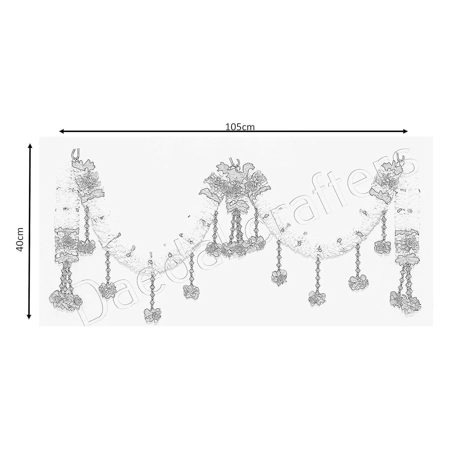 Artificial Mogra Doorway Flower Thoran-ArtyCraftz.com