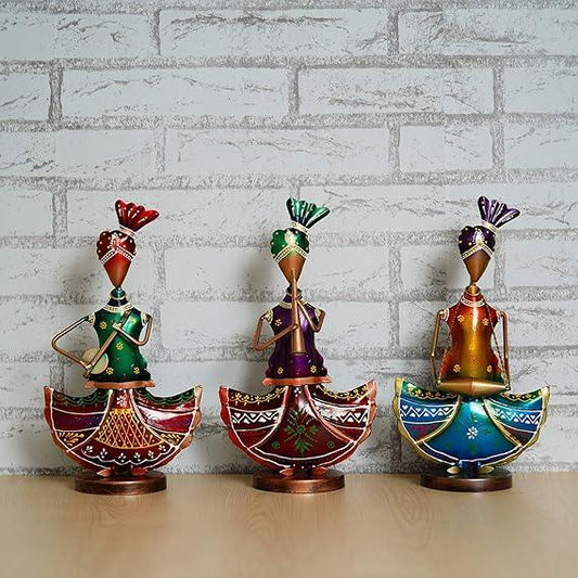 Artistic Multicolor Metal Musical Man Showpiece-ArtyCraftz