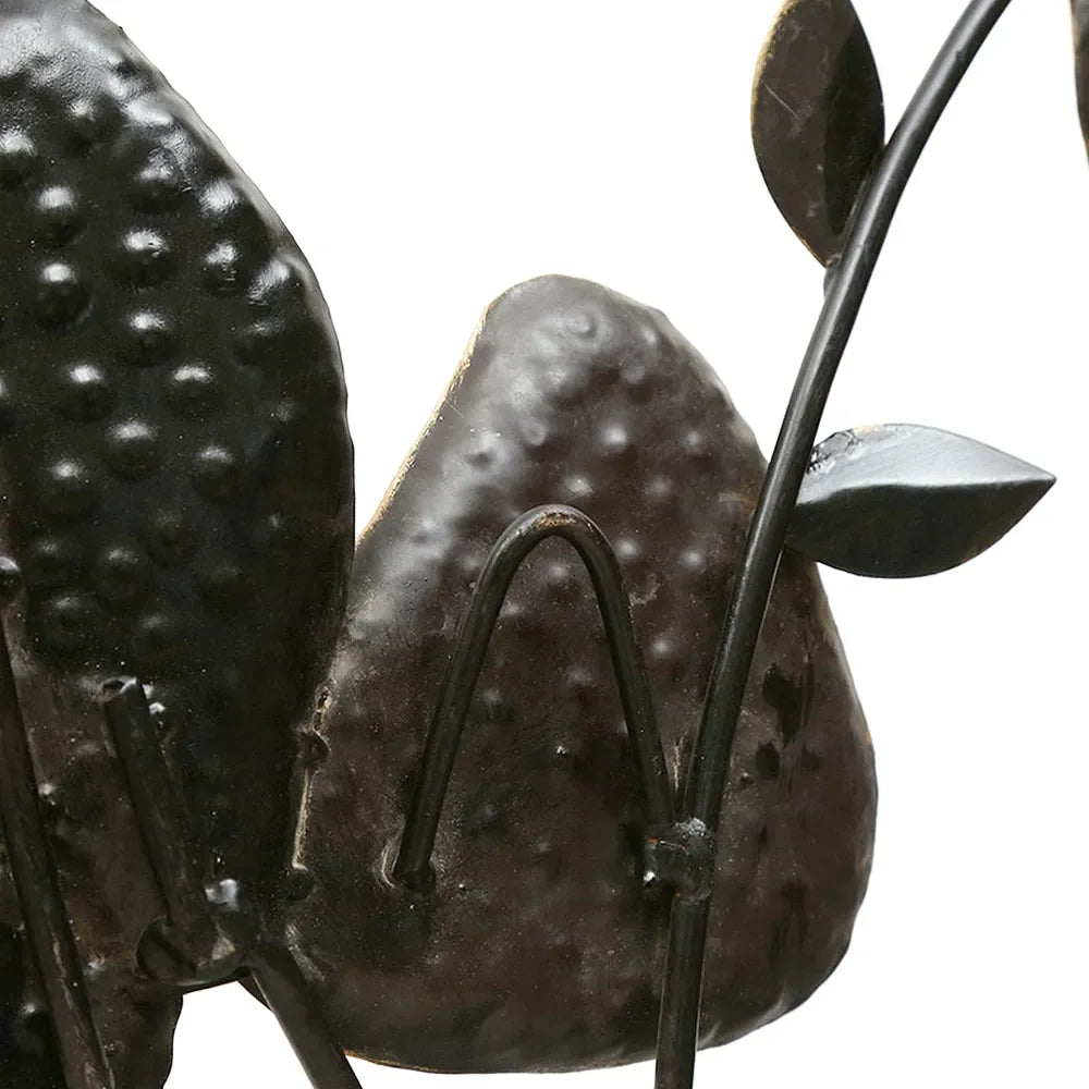 Handcrafted Metal Lotus Leaf Wall Art