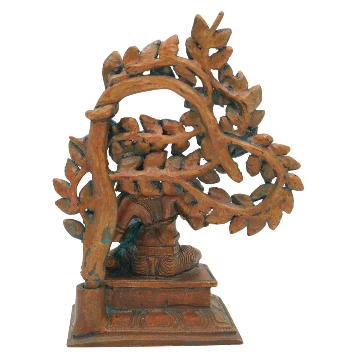 Handmade Panchaloha Krishna with Ladoo Idol – Rear View