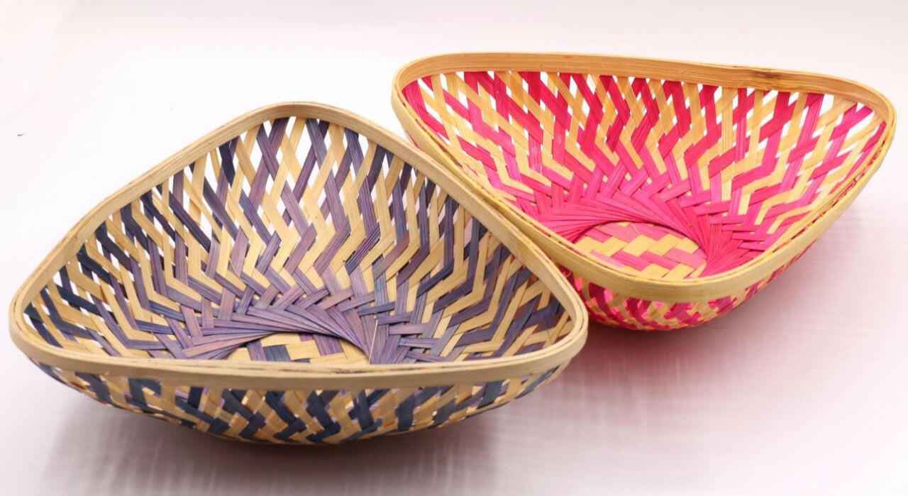 Bamboo Triangular Basket